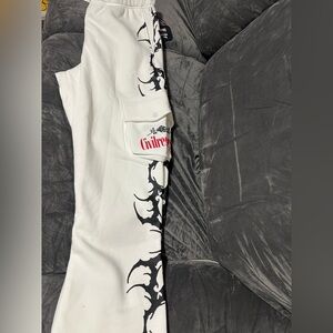 Civil Regime White sweatpants venom collab
